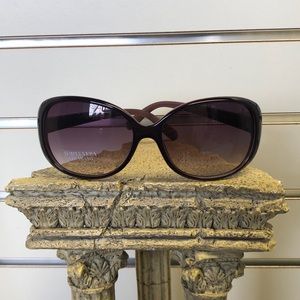 Large Burgundy Pink 100% UV Protection Vera Wang Sunglasses